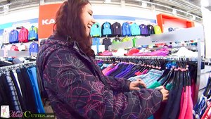 18 year old female boxer Sabrina Blond covers up her naked tits